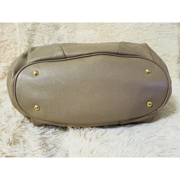 MCM Leather Bucket Sling Bag - Taupe - Picture 8 of 8